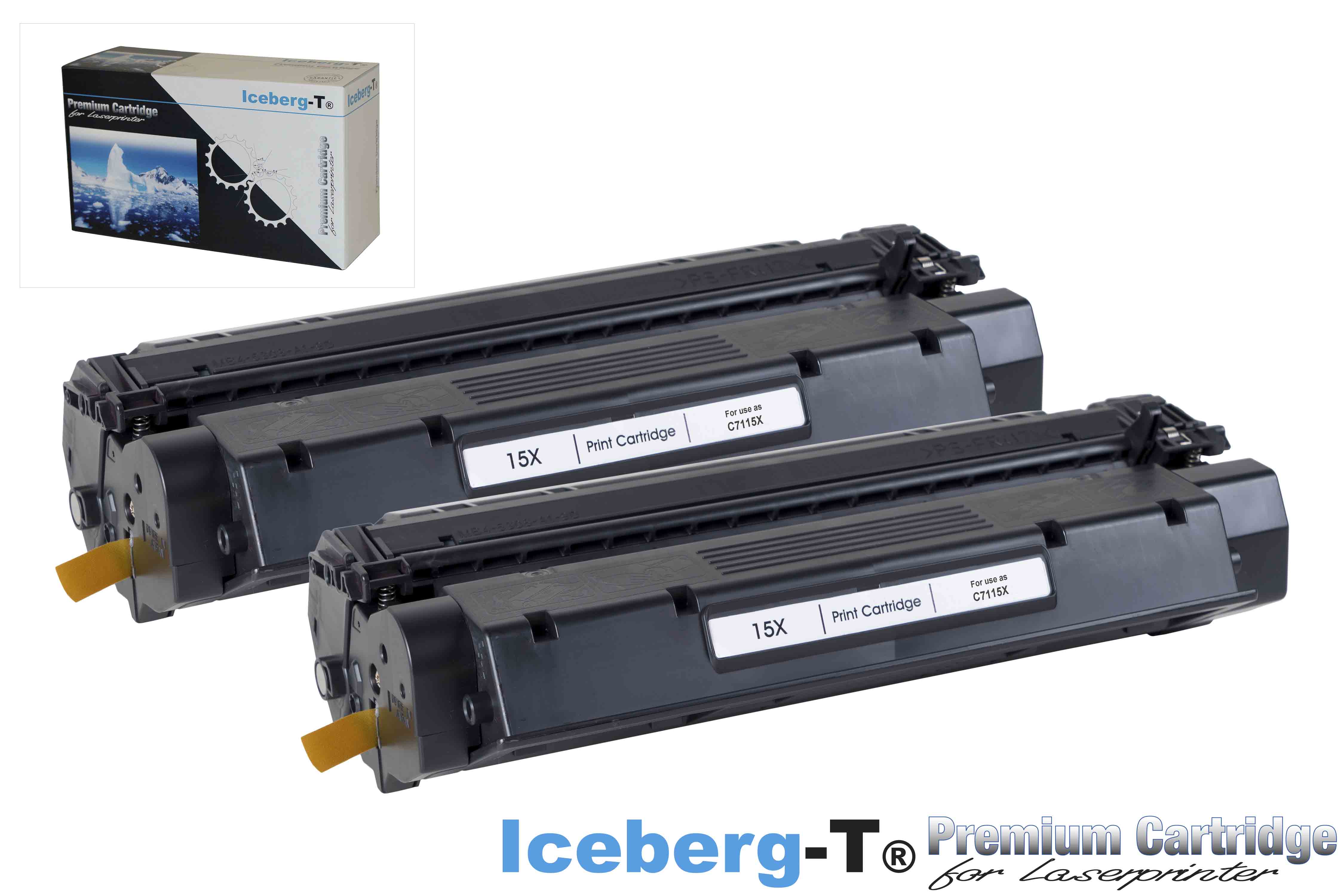 Iceberg-T Toner C7115X DuoPack 2 Stück à 3'500 Seiten, schwarz