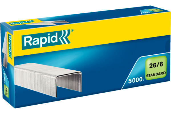 RAPID Heftklammern 26/6 mm 24861800 verzinkt 5000 Stück