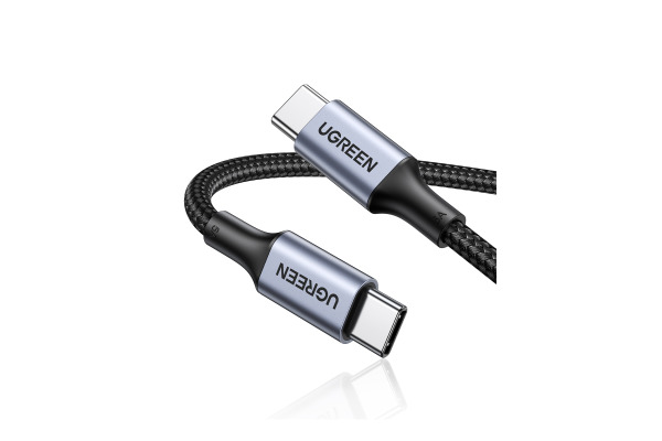 UGREEN Fast Charging Cable 100W Max 70427 5A,USB-C-USB-C,PD,Black 1m