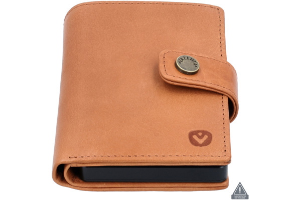 VALENTA Card Wallet Leather 588881 Luxe Tan