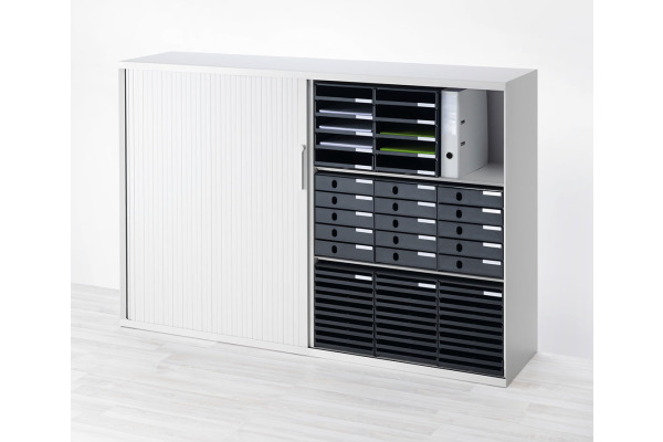 STYRO Schubladenbox styroval öko 14-8002 grau/grau 10 Fächer
