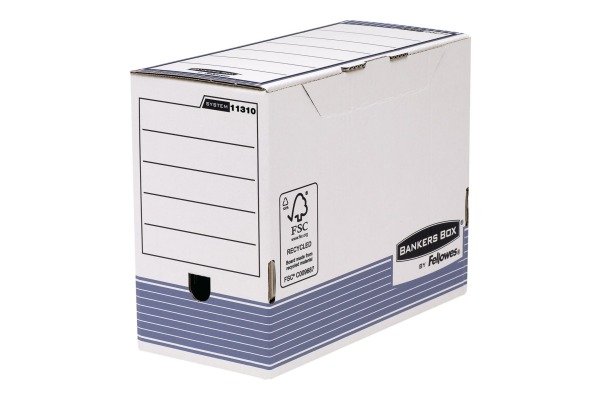 FELLOWES BankersBox System 00277 ws/bl 158x265x327mm 10Stk.