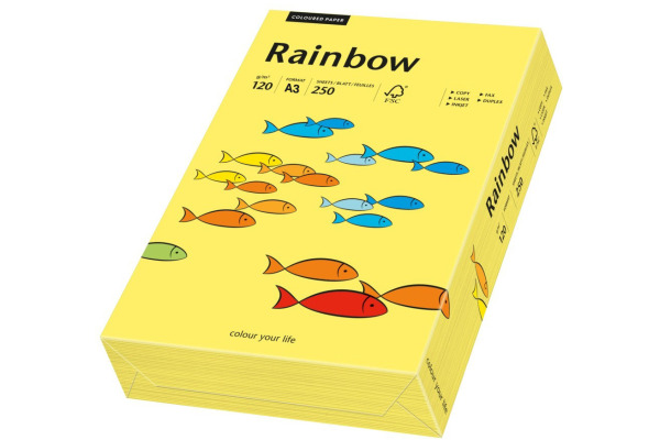 RAINBOW Papier gelb/16 A3 88042349 FSC, 120g 250 Blatt