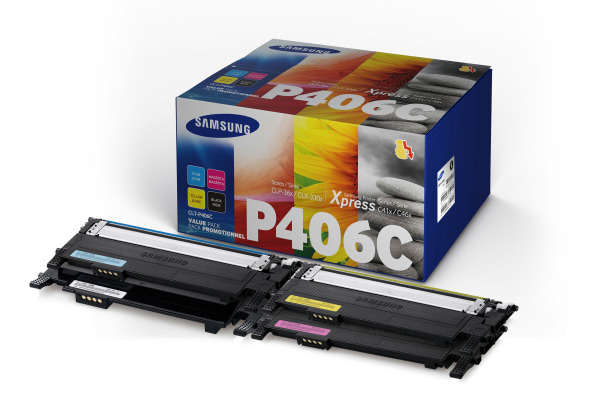 SAMSUNG Toner Rainbow Kit CMYBK CLT-P406C CLP 360/CLX-3300 1000/1500 S.
