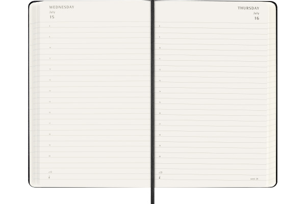 MOLESKINE Tageskalender 26/27 DHB18DC3Y 18M HC schwarz 13x21cm