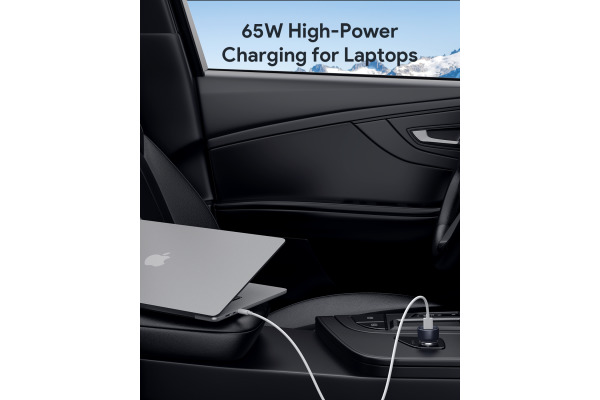 AUKEY Enduro Dual Car Charger CC-Y23 65W, USB C, PD, Black