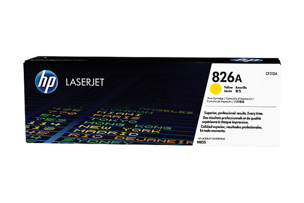 HP Toner 826A yellow CF312A CLJ Enterprise M855 31'500 S.
