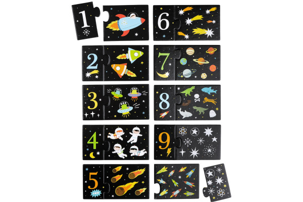 ALLC Zahlenpuzzle 17x10x4.4cm PGCPGA14 Galaxy 20-teilig