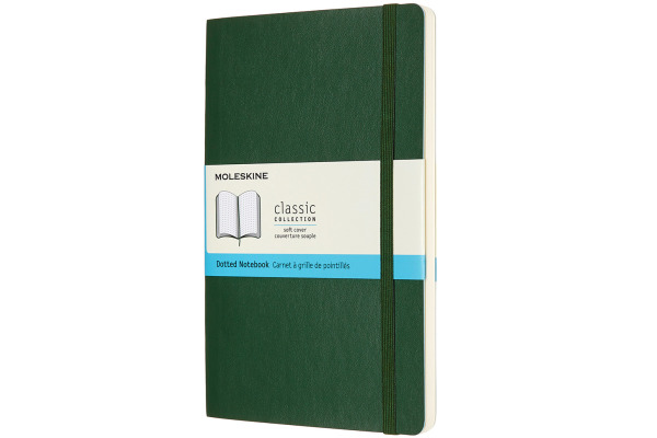 MOLESKINE Notizbuch SC L/A5 600042 gepunktet, myrtengrün, 240 S.