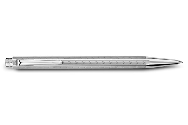 CARAN D'A Kugelschreiber Ecridor Chevron 890.286 platiniert