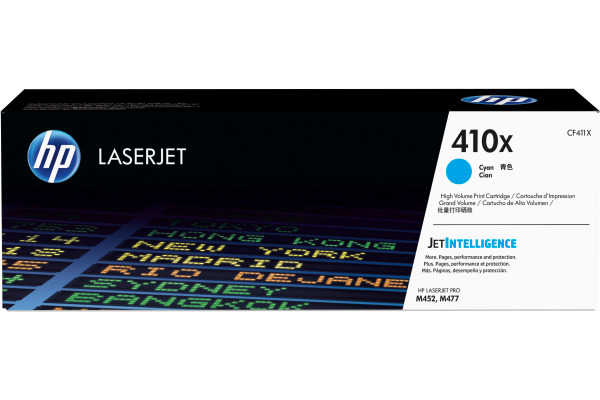 HP Toner-Modul 410X cyan CF411X CLJ Enterprise M452 5000 S.