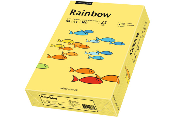 RAINBOW Papier gelb/16 A4 88042343 FSC, 80g 500 Blatt
