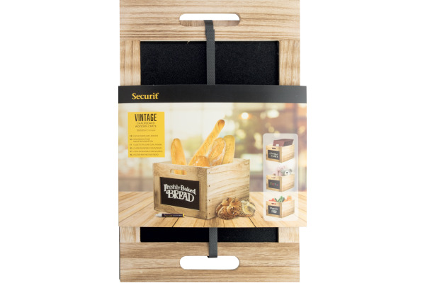 SECURIT Holzbox TABLECADDY CR-CB braun 21x35x28.3cm