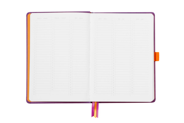 RHODIA Notizbuch Goalbook HC A5 118579C violett, dots 120 Blatt