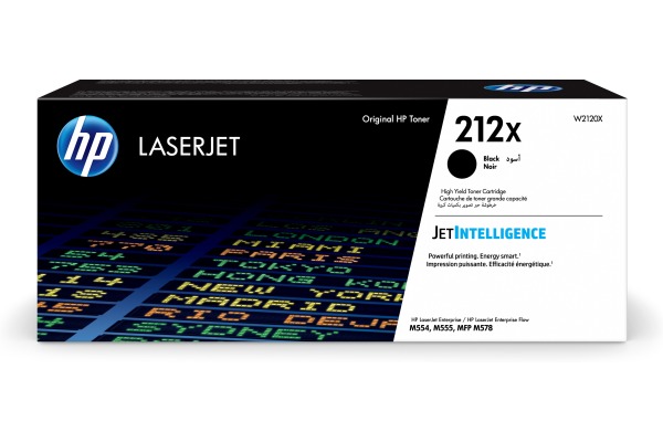 HP Toner-Modul 212X schwarz W2120X CLJ Ent.M554/M555 13'000 S.