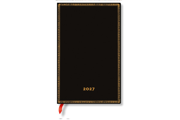 PAPERBLAN Agenda Black Edition 2027 DF2084-5 1W/2S HOR Maxi HC FR 13.5x21cm