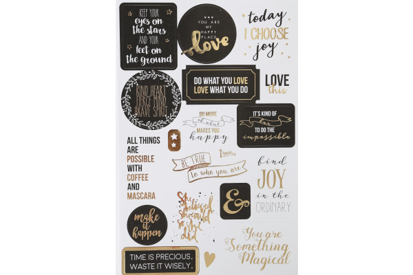 I AM CREA Stickerbook 4087.473 Sprüche, 5 Blatt