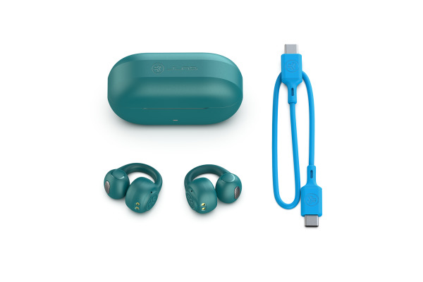JLAB Flex Open Air Clip Earbuds IEUEBFLEX True Wireless, Teal