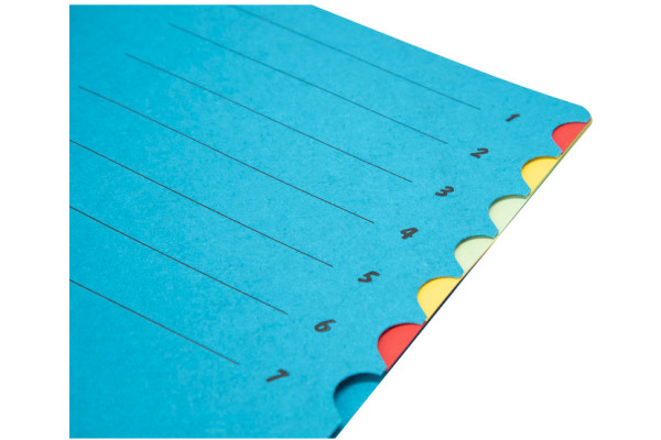 BIELLA Fächermappe A4 32840705U Karton blau 7-teilig
