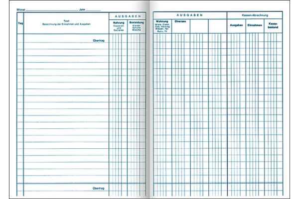 FAVORIT Haushaltungsbuch D A5 879 D 24 Blatt