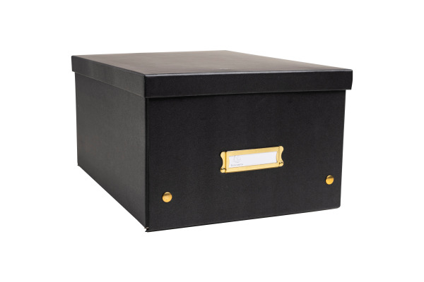 EXACOMPTA Aufbewahrungsbox Neo Deco A4+ 62351E schwarz 27x36x19cm