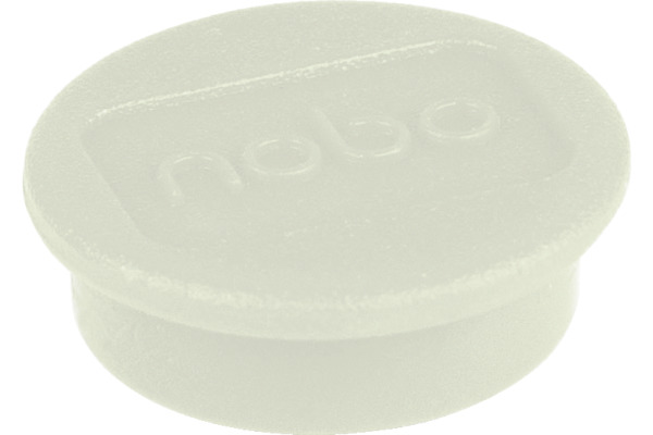 NOBO Magnet rund 13mm 1915287 weiss 10 Stück