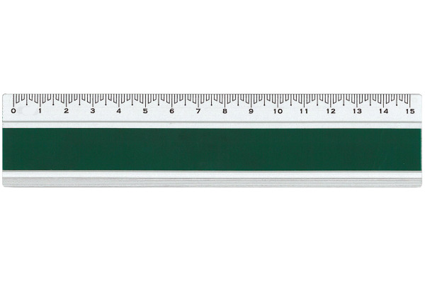 DUX Lineal Joy Color 15cm FA-JC/15G Alu, grün