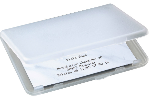 SIGEL Visitenkarten-Etui 89x57mm VA140 transparent für 25 Karten