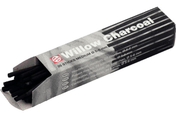TALENS Holzkohle mitteldick 96000030 25 Stäbchen