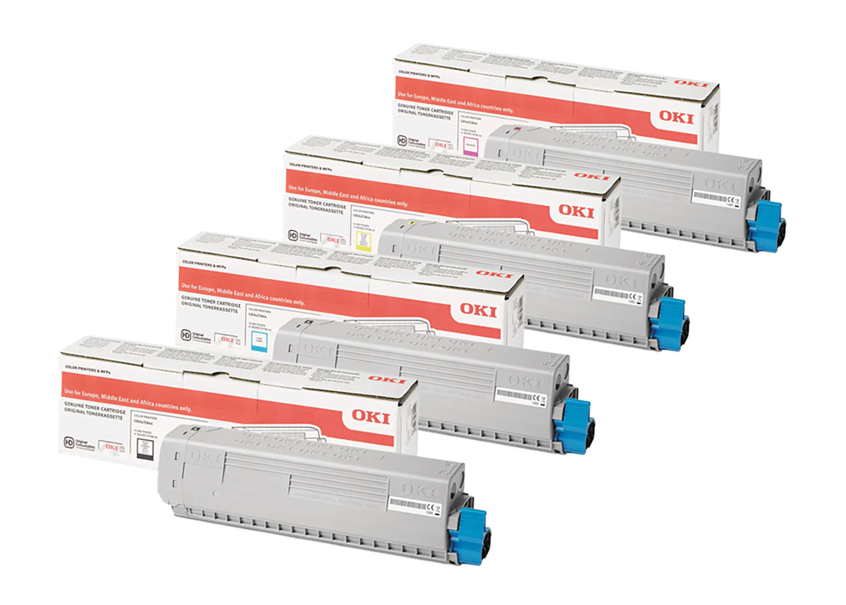 Original OKI C834/C844 SET Multipack / Set mit allen vier Farben