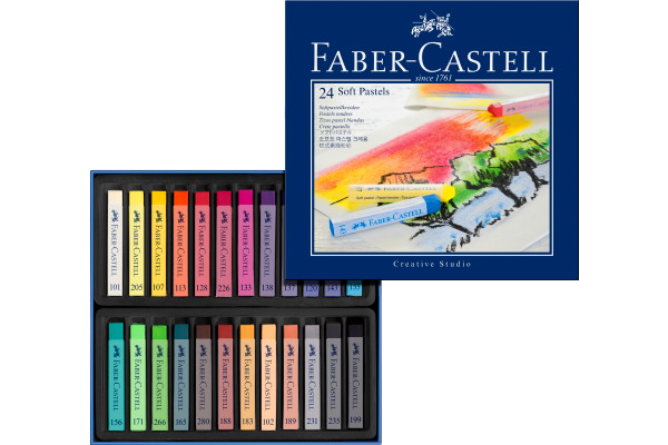 FABER-CA. Softpastellkreiden 128324 24er Kartonetui