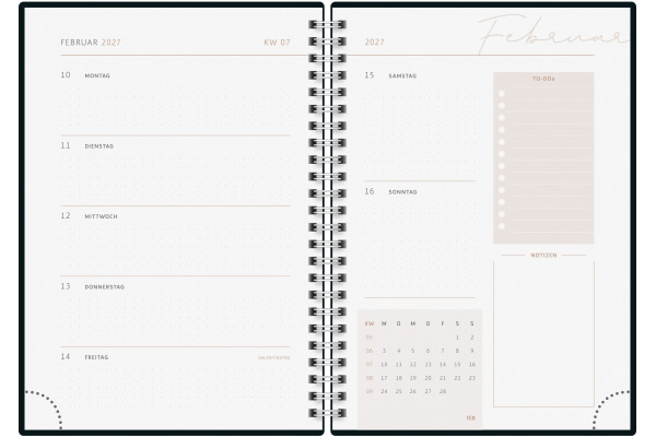 RIDOIDE Agenda Design Line 2027 702140701 1W/2S Marble DE 14.8x21cm
