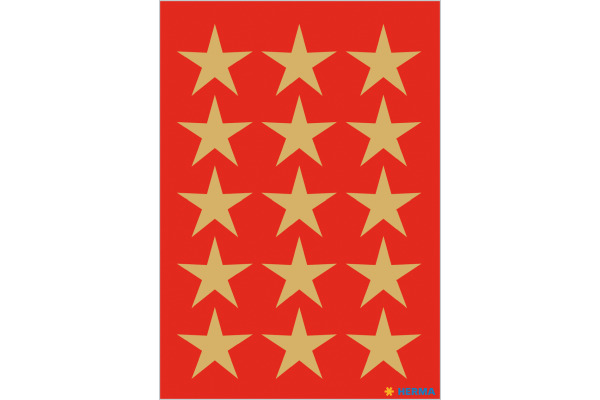 HERMA Sticker Sterne 3414 gold 45 Stück/3 Blatt