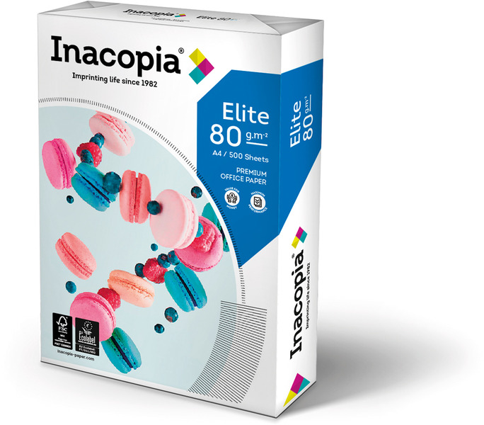 Kopierpapier Inacopia Elite A4 80g, hochweiss 1 Palette 100'000 Blatt Box 2'500 Bl./Bg.