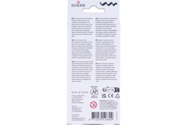 TALENS Ecoline Brush Pen Set 11509937 grey 5 Stück