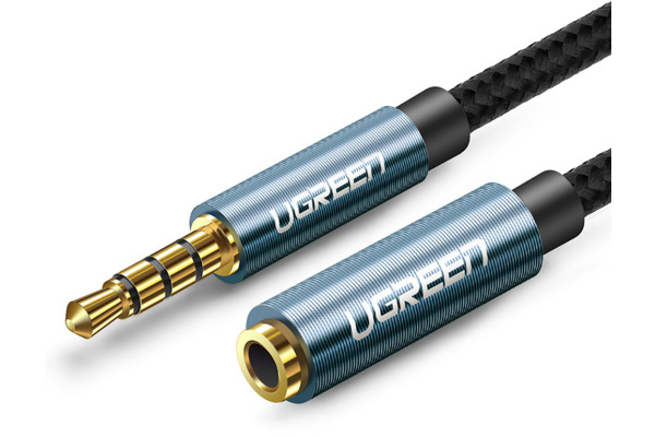 UGREEN Cable 3.5mm Male/3.5 Female 40675 Extension Braid 2m,(BB)