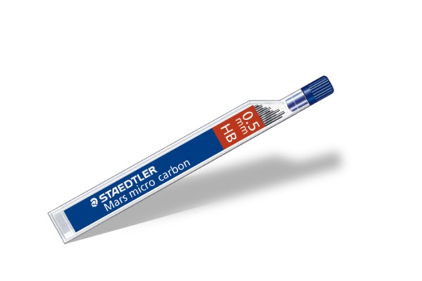 STAEDTLER Feinmine MARS MICRO HB 0,7mm 250 07-HB tiefschwarz 12 Stück