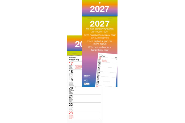 BIELLA Abreissblock Nr.10 2027 889010000 1W/1S mehrfarbig ML 10.5x21cm