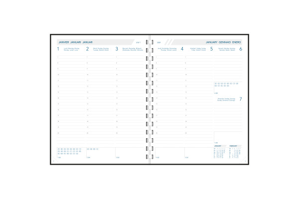 AURORA Agenda Alaska Business 2027 2911P 1W/2S ass. ML 15M 17.5x22.5cm