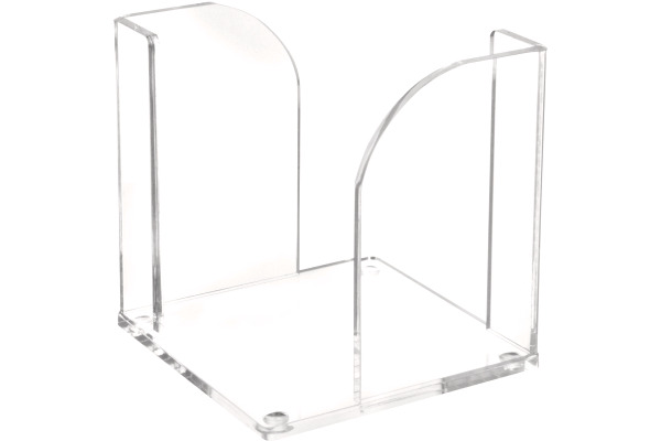 MAUL Zettelbox Acryl 102x109x102mm 19540 05 glasklar, ohne Zettel