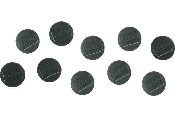 NOBO Magnet rund 38mm 1915305 schwarz 10 Stück