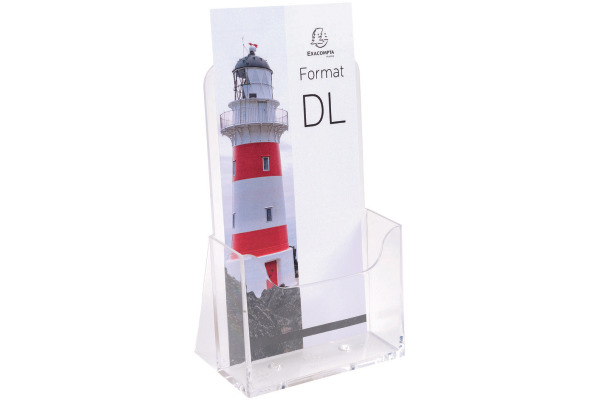EXACOMPTA Prospekthalter 1/3 A4 73058D transparent 65x115x107mm
