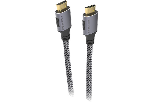 EGOGEAR HDMI Cable Universal 2m SCH20HDGY braided 4k,8k, Grey,Black