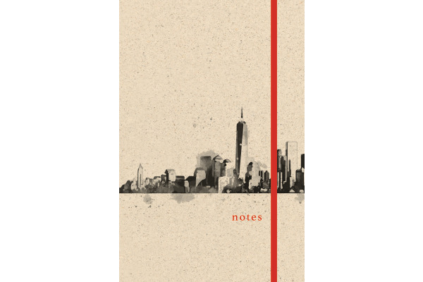 NATURVERL Notizbuch Hardcover A5 10910N Skyline, blanco 40 Blatt