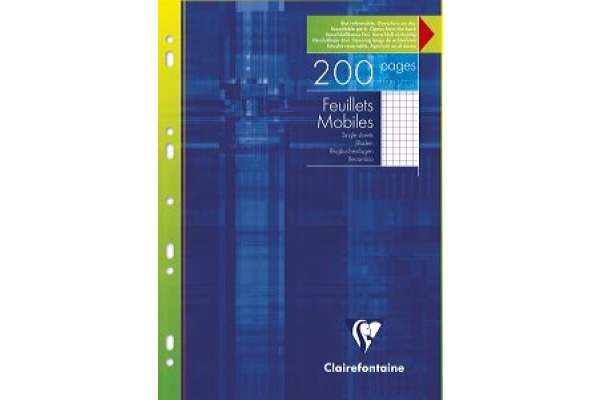 CLAIREFON Ringbucheinlagen A4 1752 5 mm kariert 100 Stück