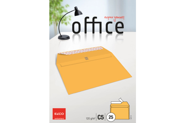 ELCO Couvert Office o/Fenster C5 74471.72 120g, gelb 25 Stück