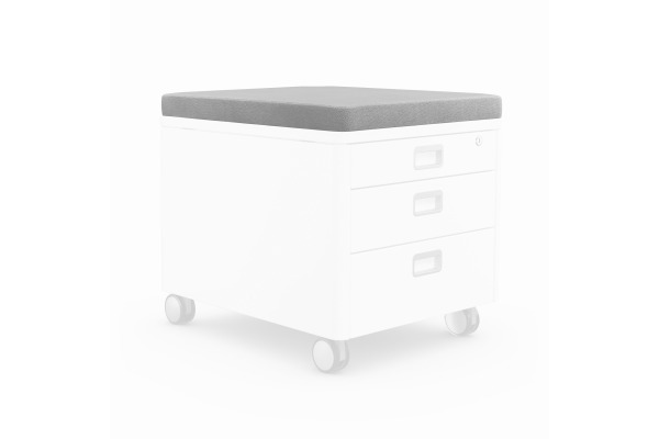 MOLL Sitzkissen 43x54x5cm 2632 700 grau, zu Rollcontainer