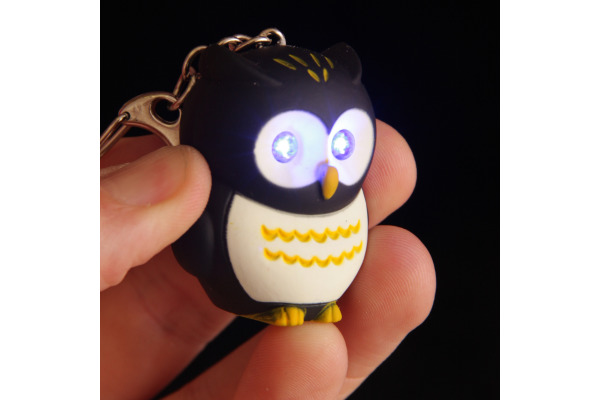 ROOST Schlüsselanhänger Eule OWL24 Led, assortiert