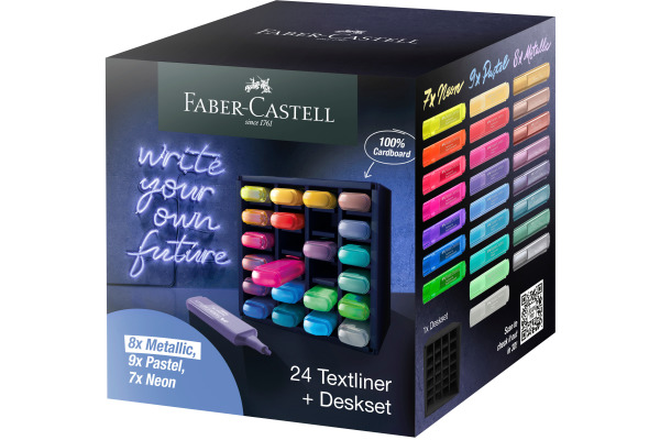 FABER-CA. Textmarker 46 1-5mm 254602 Deskset 24 Stück
