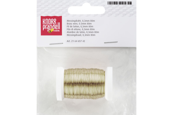 KNORR Messingdraht 80mx0,30mm 216464742 Spule